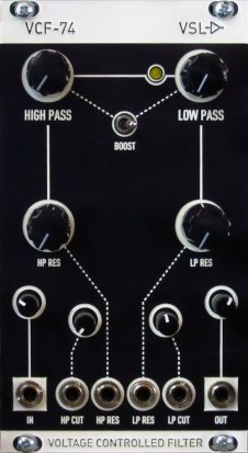 Eurorack Module VCF-74 (Rev-B.2 prototype faceplate!) from Other/unknown