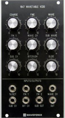 Eurorack Module 1847 Wavetable VCDO Classic Edition from Wavefonix