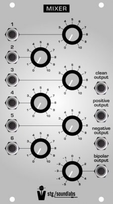 Eurorack Module CP3 Mixer V2 (tentative design) from STG Soundlabs