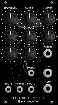 Eurorack Module Black Output Module from Erica Synths