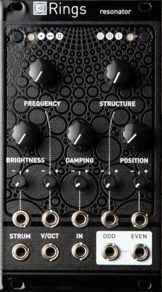 Eurorack Module Rings (Textured BM Panel) from Mutable instruments