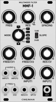 Eurorack Module Cwejman MMF-1 (Grayscale panel) from Grayscale