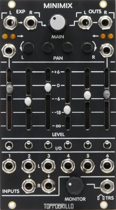 Eurorack Module MiniMix (Black Panel) from Toppobrillo