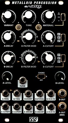 Eurorack Module Metalloid Percussion Entity from Steady State Fate