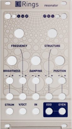 Eurorack Module Magpie Customs - Rings Panel (White) from Other/unknown