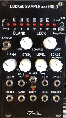 Eurorack Module LOCKED SAMPLE and HOLD from oZoe.fr