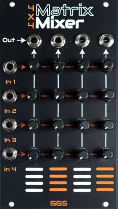 Eurorack Module 4x4 Matrix Mixer from Guru Gara Synth