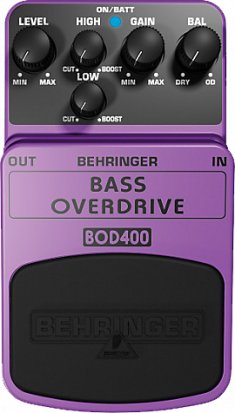 Pedals Module BOD400 Bass Overdrive from Behringer