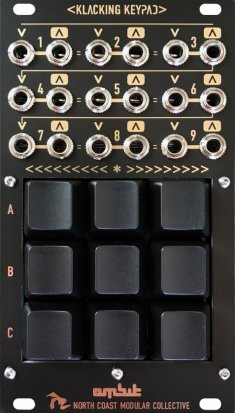 Eurorack Module Klacking Keypad (Black) from North Coast Modular Collective