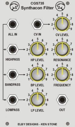 Eurorack Module CGS735 - Synthacon Filter from Other/unknown