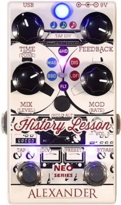 Pedals Module History Lesson V3 Delay Pedal from Alexander