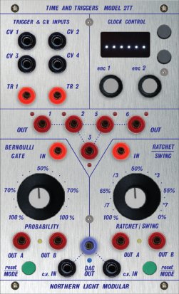 Buchla Module Time and Triggers - Model 2TT from Northern Light Modular