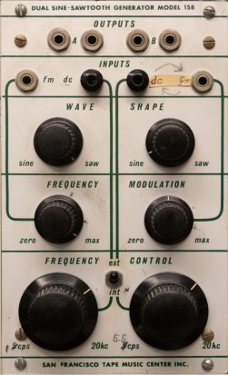 Buchla Module Dual Sin Sawtooth Generator Model 158 from Other/unknown