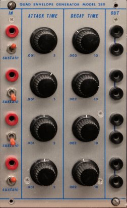 Buchla Module Quad Envelope Generator Model 280 from Other/unknown