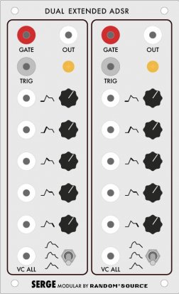 Serge Module Dual Extended ADSR from Random*Source