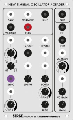 Serge Module New Timbral Oscillator (NTO) from Random*Source