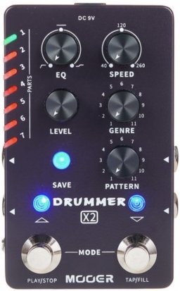 Pedals Module Stereo Drummer X2 from Mooer