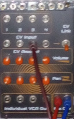 Eurorack Module Stereo VCA mixer from Guru Gara Synth