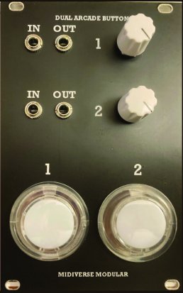 Eurorack Module Midiverse Modular - Dual Arcade Button from Other/unknown