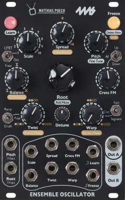 Eurorack Module Ensemble Oscillator (Black Panel) from 4ms Company