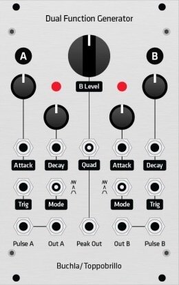 Eurorack Module Dual Function Generator from Toppobrillo