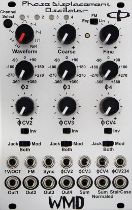 Eurorack Module Phase Displacement Oscillator MkII (white) from WMD