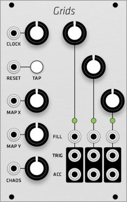 Eurorack Module Mutable Instruments Grids (Grayscale panel) from Grayscale