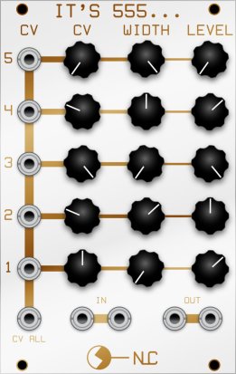 Eurorack Module It's 555 from Nonlinearcircuits