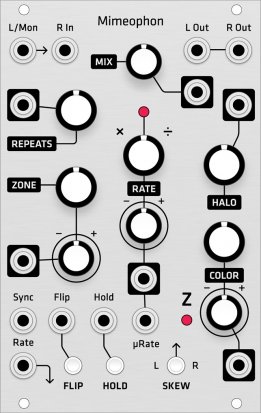 Eurorack Module Make Noise Mimeophon (Grayscale aluminum panel) from Grayscale
