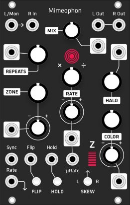 Eurorack Module Make Noise Mimeophon (Grayscale matte black panel) from Grayscale