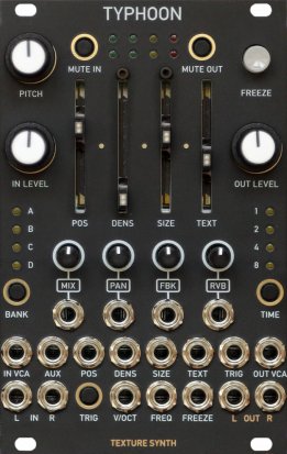 Eurorack Module TYPHOON Texture Synth /// Matte Black & Gold Panel from Other/unknown