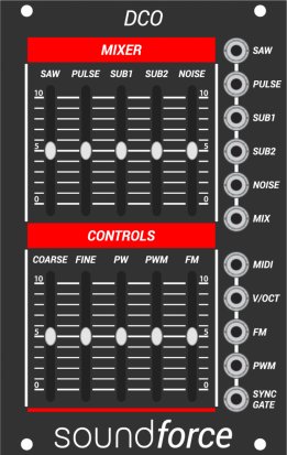 Eurorack Module DCO Grey (2021 from SoundForce