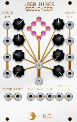 Eurorack Module 1050 Mixer Sequencer from Nonlinearcircuits