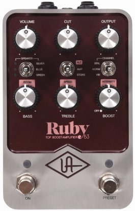 Pedals Module Ruby from Universal Audio