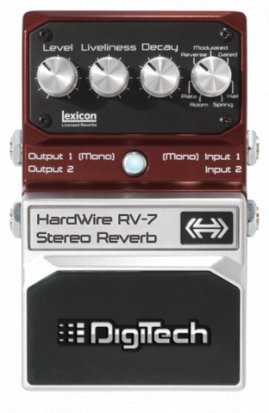 Pedals Module Hardwire RV-7 Stereo Reverb from Digitech