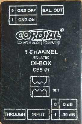 Pedals Module Cordial 1ch DI Box from Other/unknown