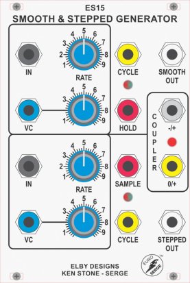 Eurorack Module ES15 - Smooth & Stepped Generator from Elby Designs