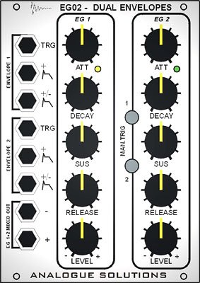 Eurorack Module EG02 - Dual Envelopes from Analogue Solutions