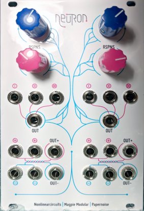Eurorack Module Dual Neuron / Difference Rectifier (Papernoise panel) from Nonlinearcircuits