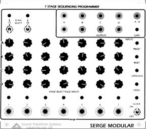 Serge Module 7 Stage Sequencing Programmer (SQP7) from Serge