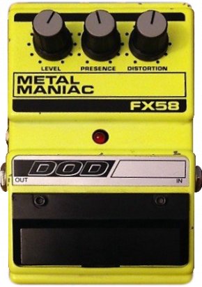 Pedals Module FX58 Metal Maniac from DOD