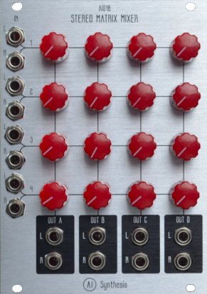 Eurorack Module AI018 Stereo Matrix Mixer (Aluminum) from AI Synthesis