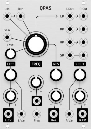 Eurorack Module Make Noise QPAS (Grayscale aluminum panel) from Grayscale