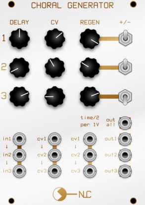 Eurorack Module Choral Generator from Nonlinearcircuits