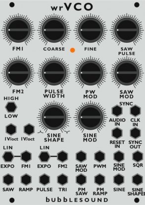 Eurorack Module Wrvco from Bubblesound Instruments