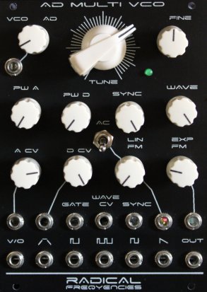 Eurorack Module AD Multi VCO from Radical Frequencies