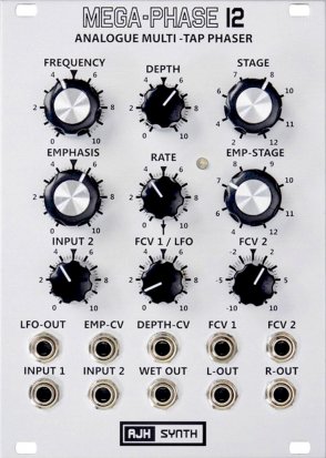 Eurorack Module Mega-Phase 12 (silver panel) from AJH Synth