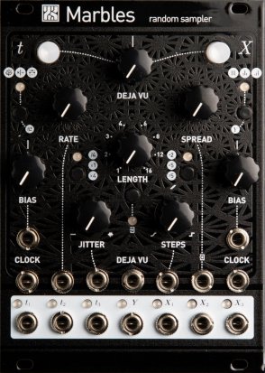 Eurorack Module Momo Modular Mutable Instruments Marbles clone (Black Textured Magpie) from Other/unknown
