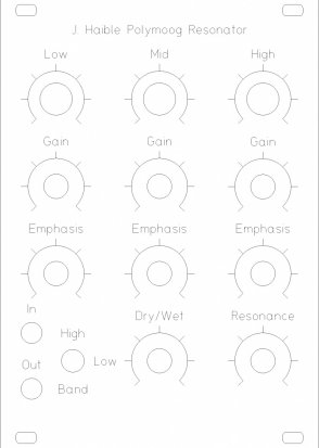 Eurorack Module Haible Polymoog Resonator from Other/unknown