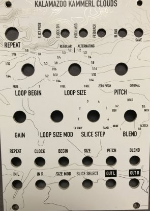Eurorack Module Kammerl Beat Repeat Panel for Clouds (White) by North Coast Modular Collective from Other/unknown